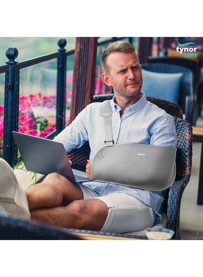 تاينور حقيبة كتف TYNOR واسعة، رمادية، كبيرة، قطعة واحدة - Image 4